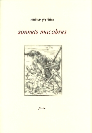 Photo de couverture sonnets macabres de Andreas Gryphius