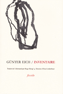 "Inventaire" de Günter EICH.